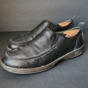 UGG Australia Brown Leather Slip On Loafers Size 11.5